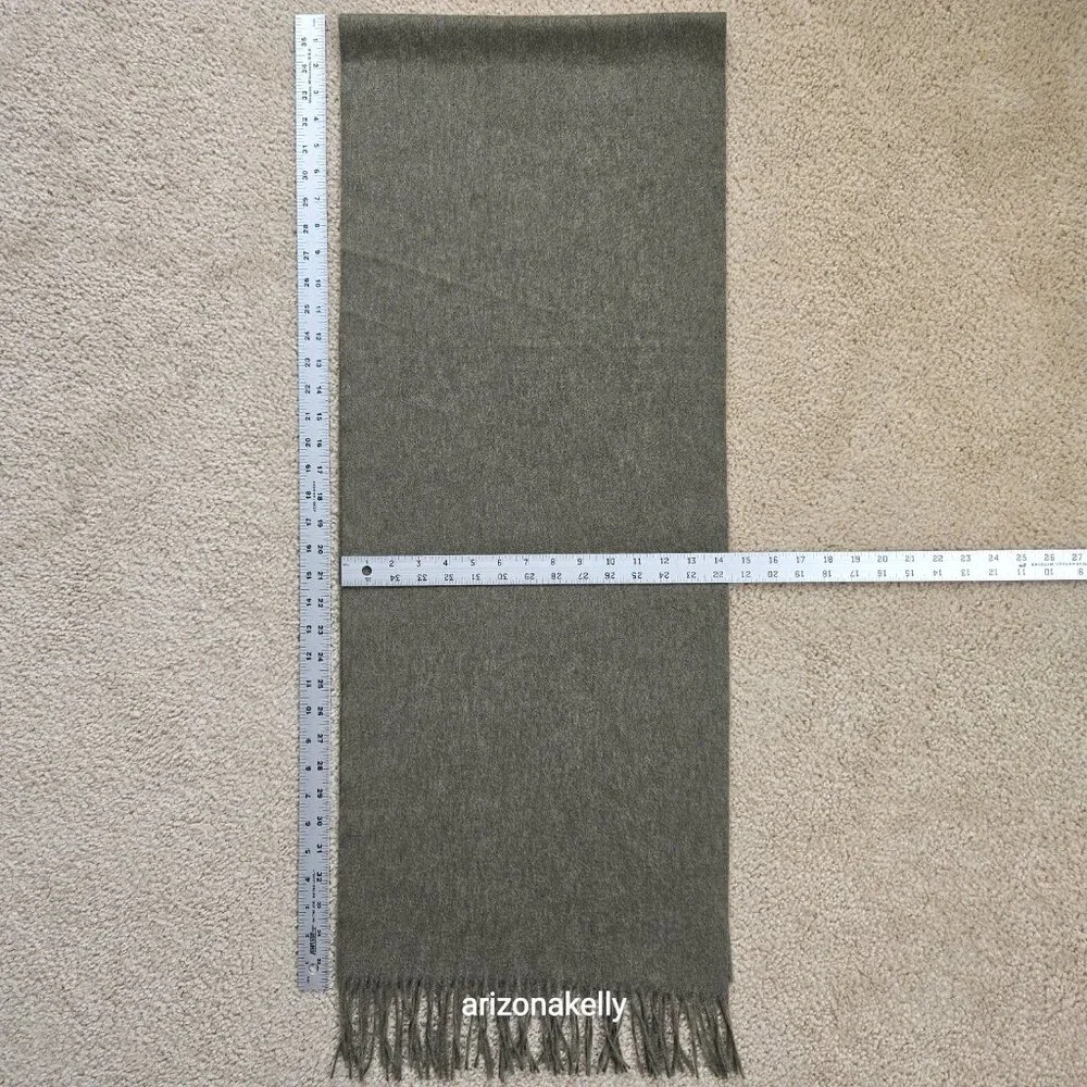 NWOT Cashmere Scarf Olive Green